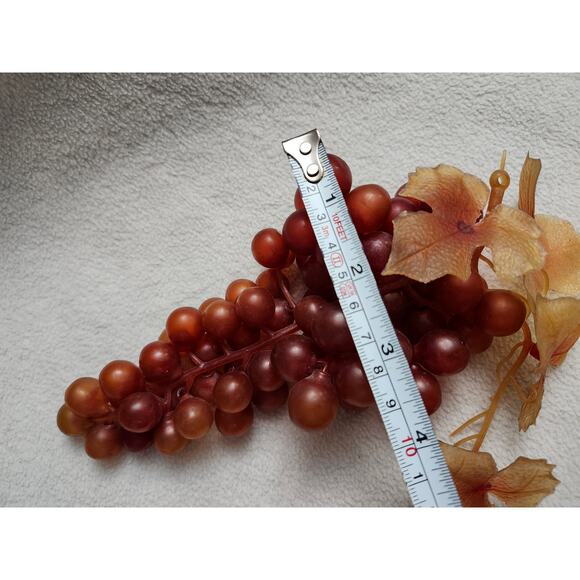 Cluster Vintage Faux Rubber MCM Decorative Grapes Artificial Purple Wine - Picture 6 of 6